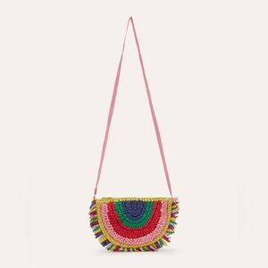Boden Rainbow straw bag